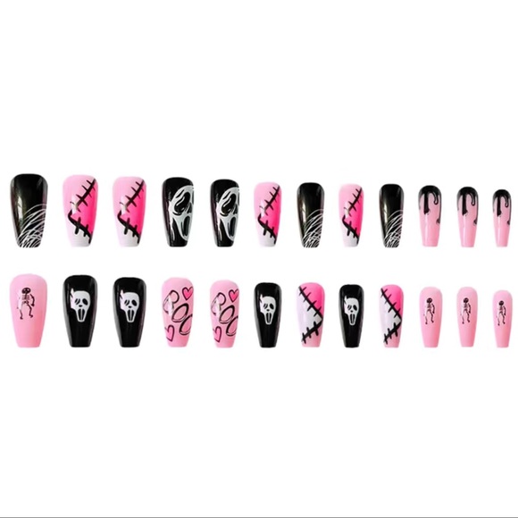 Scream Horror Movie Coffin Press On Nails - Picture 3 of 8